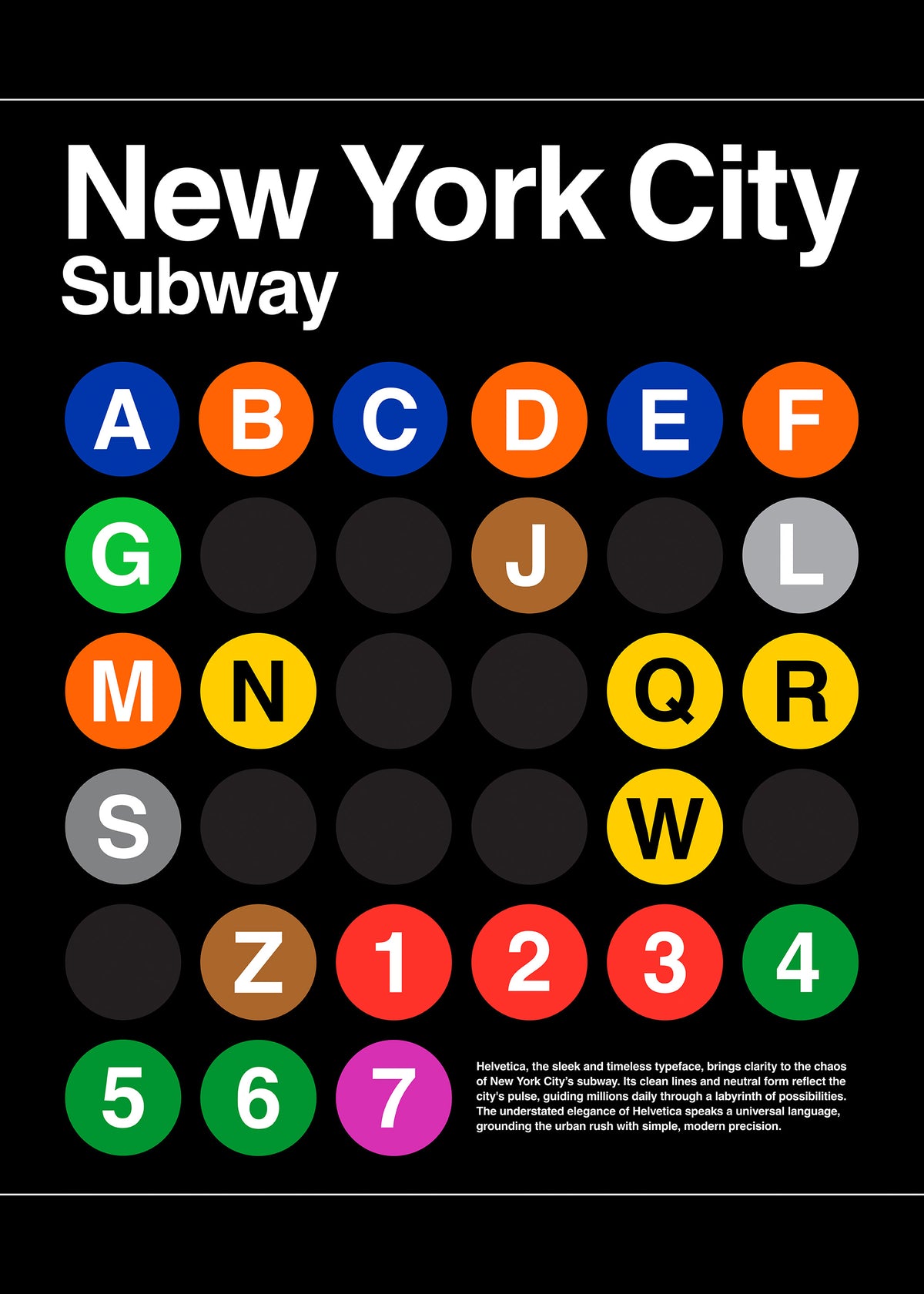 New York City Subway Print