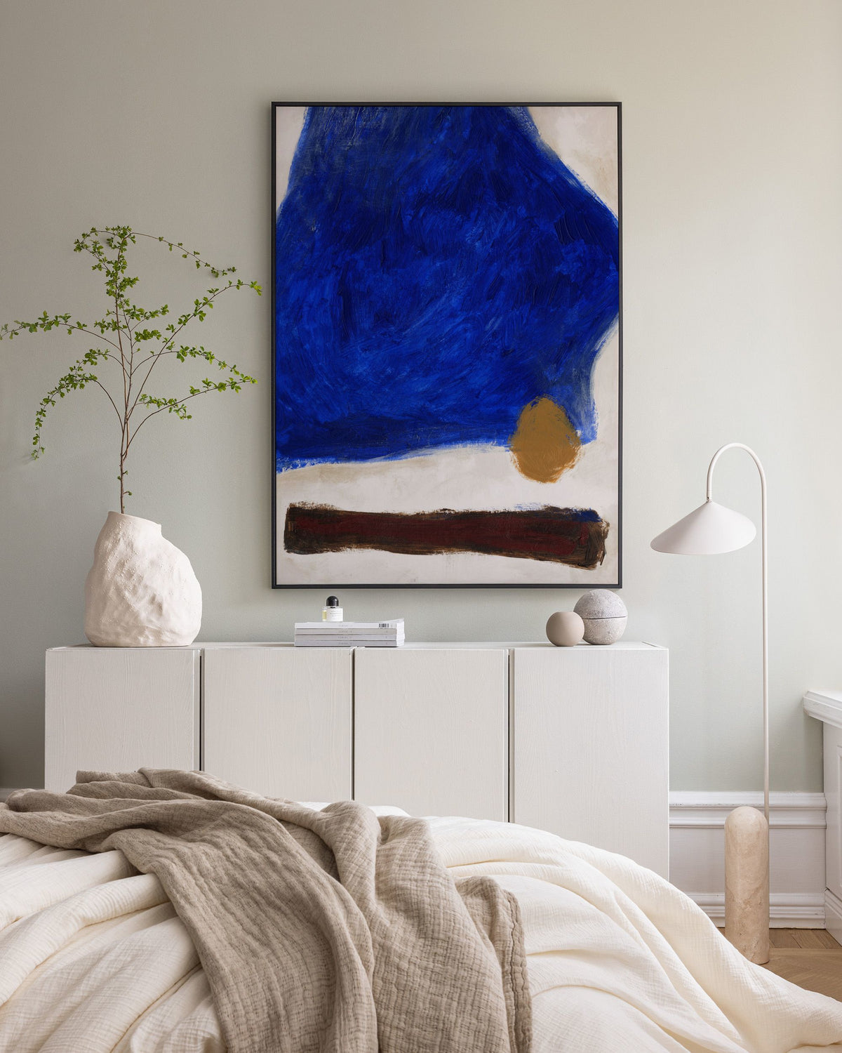 Bold Blue Canvas print