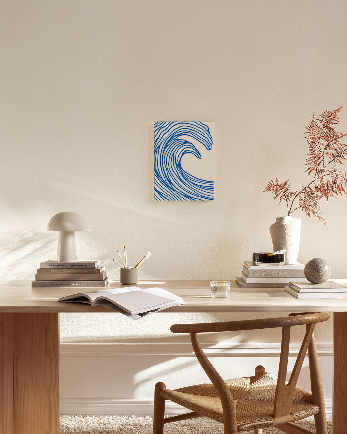 Merel Takken - Wavy Lines Canvas print