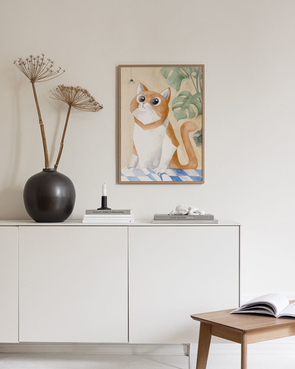 Curious Cat Print