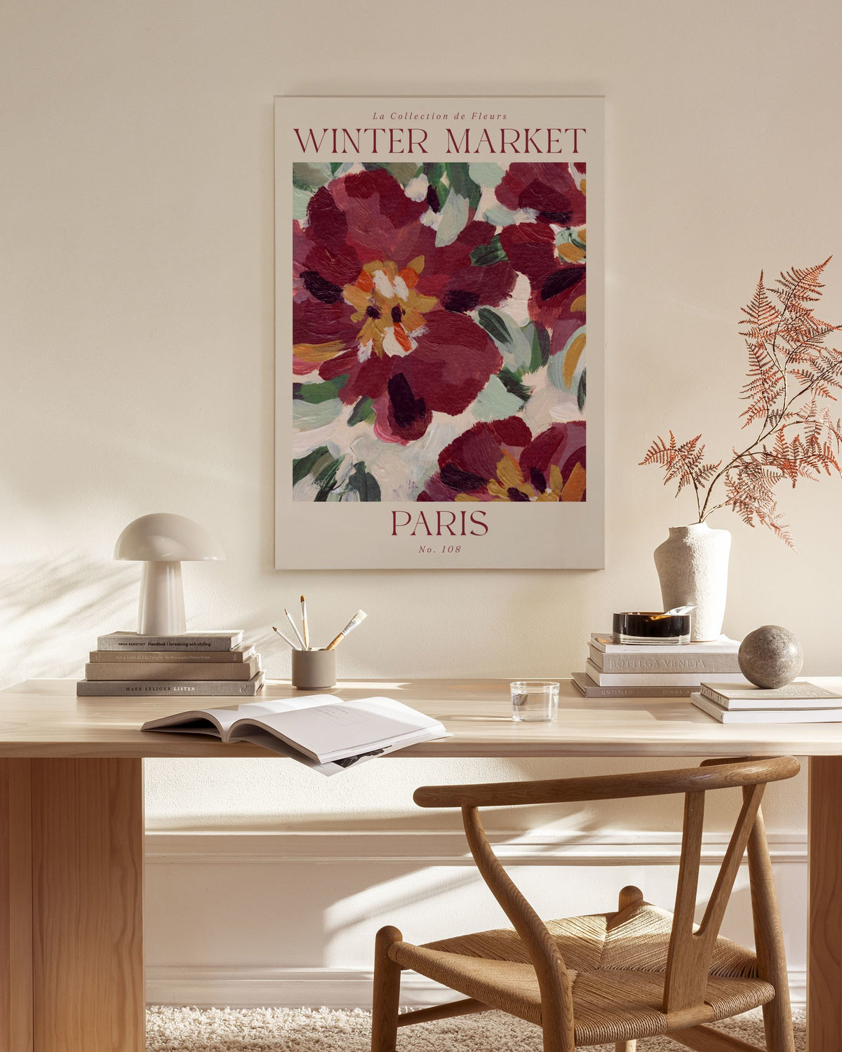 Winter Market Canvas print