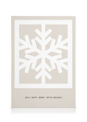 Graphic Snow Flake Canvas print