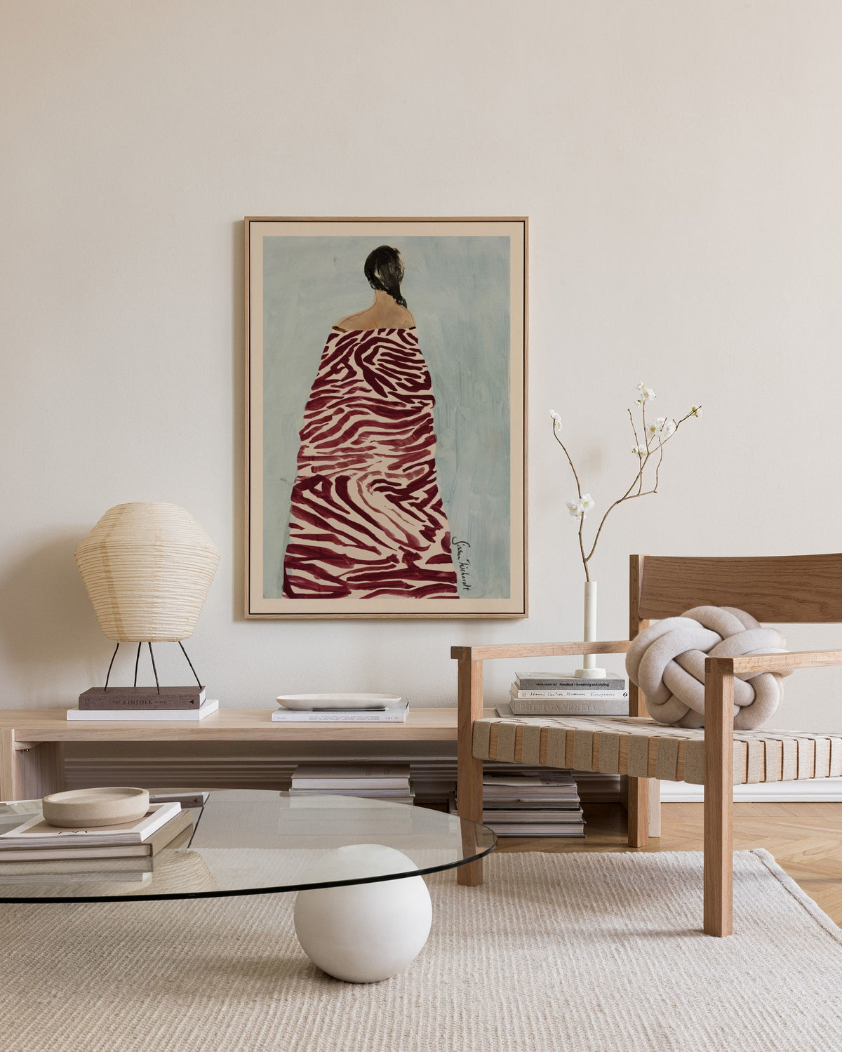 Sissan Richardt - Zebra Robe Canvas print