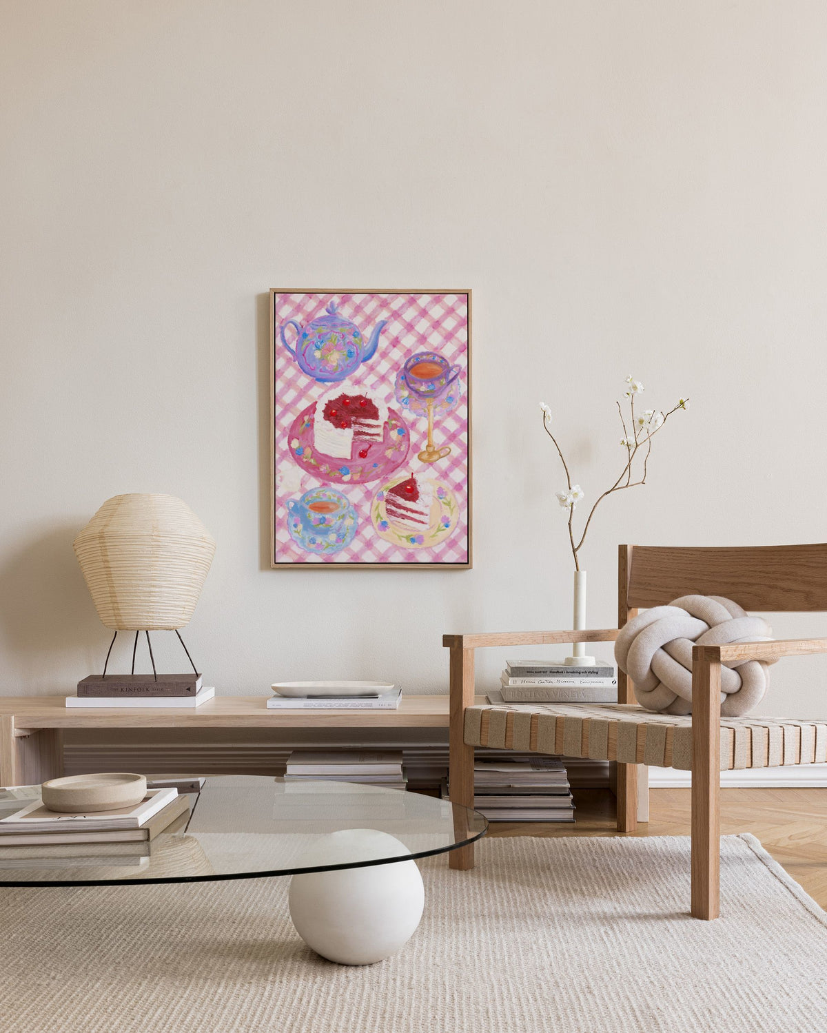 Cherry Red Velvet Cake Canvas print