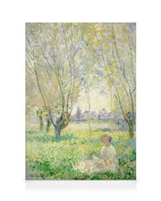 Monet - Woman Seated under the Willows Canvas print