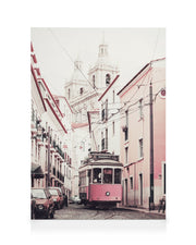Pink Tram Canvas print
