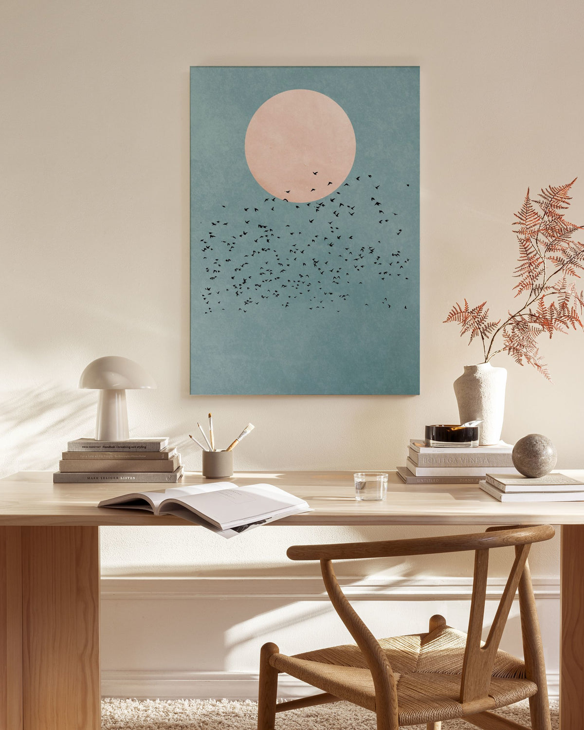 Boris Draschoff  Kubistika - Birds Fly Away Canvas print