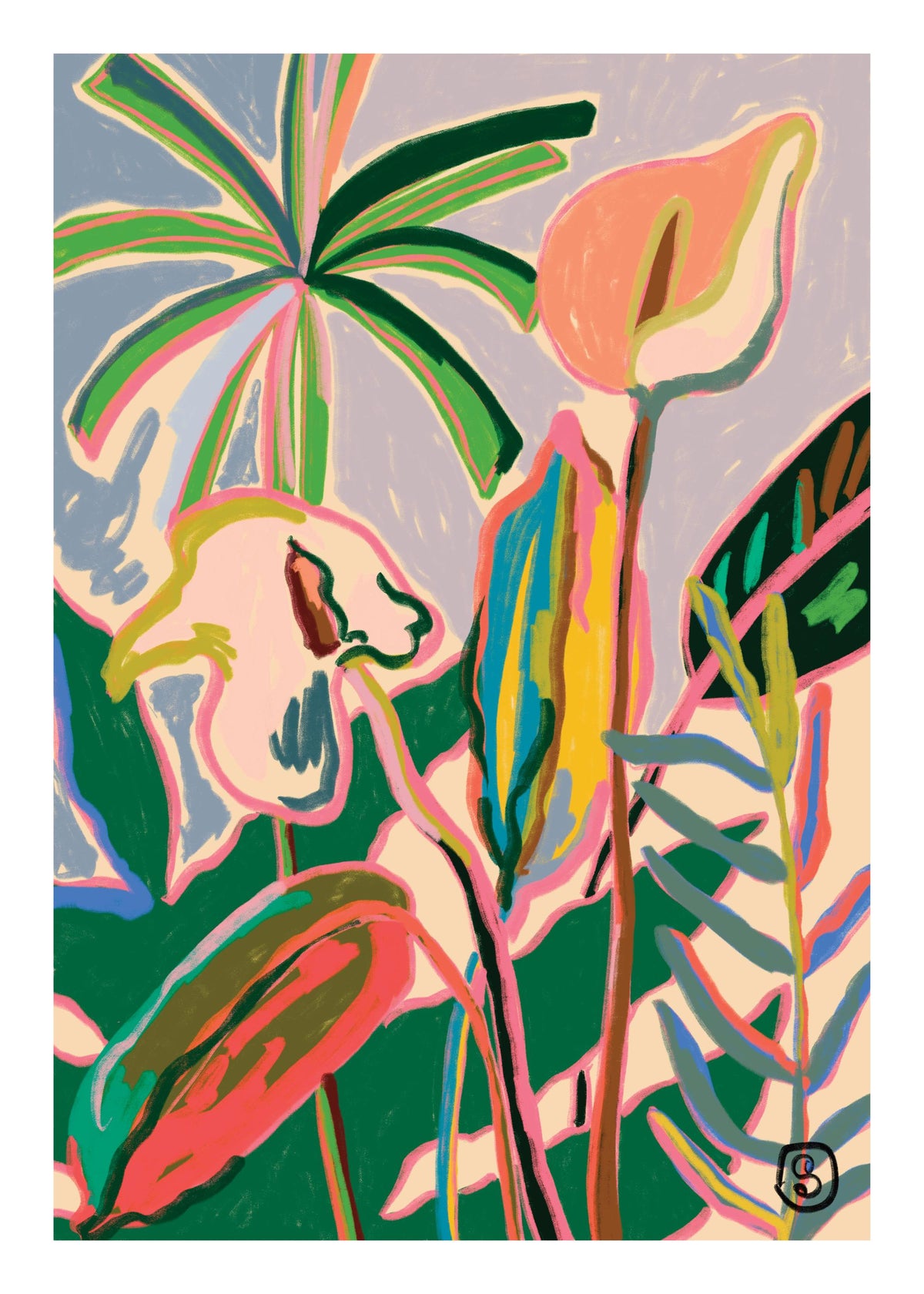 Sandra Poliakov - Peace Lily Print