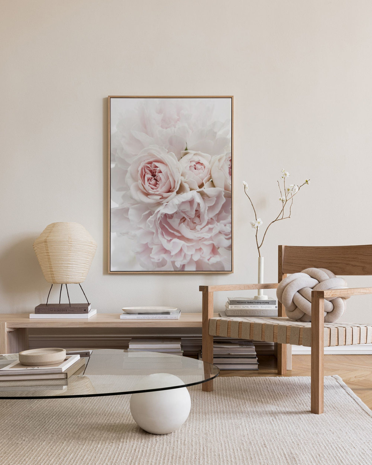 Peonies and Roses Canvas print