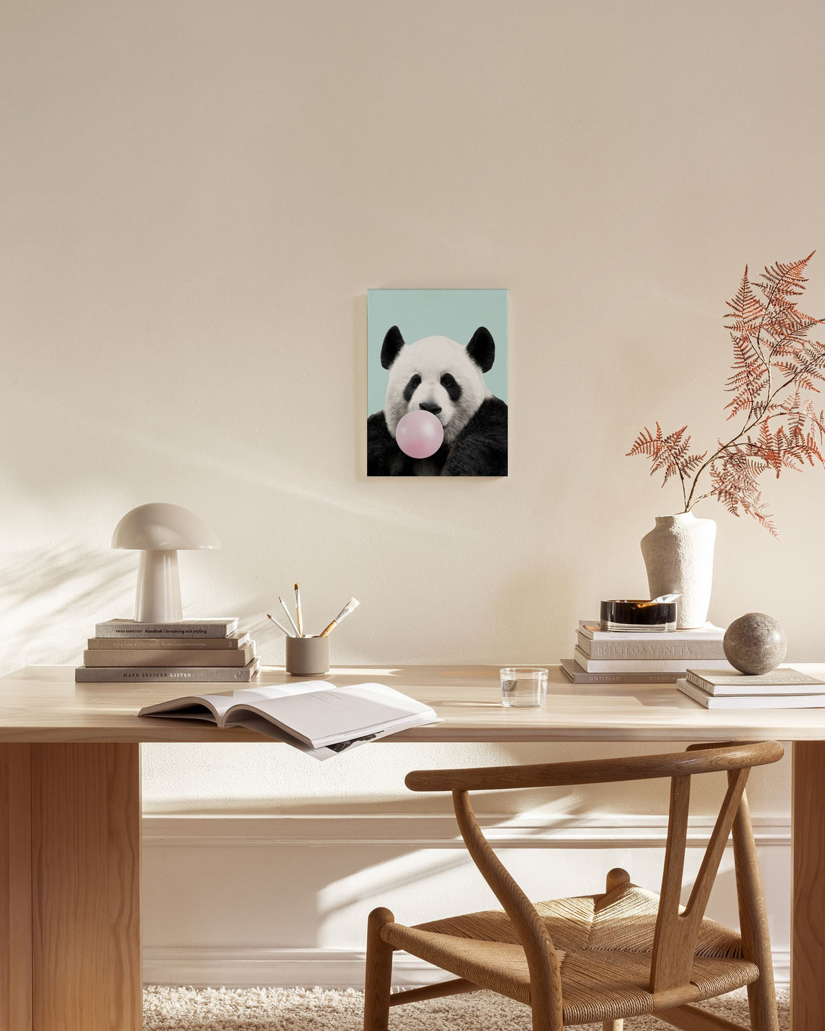Bubblegum Panda Canvas print