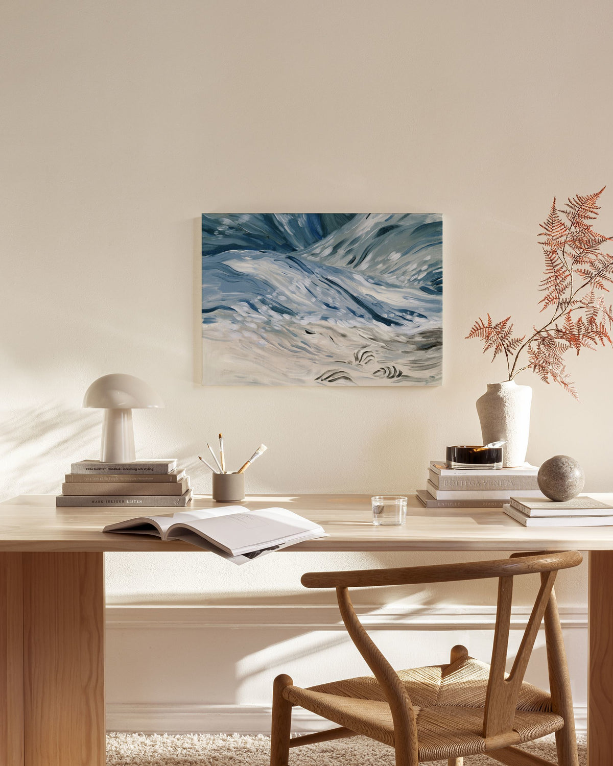 Wavy Beach Canvas print