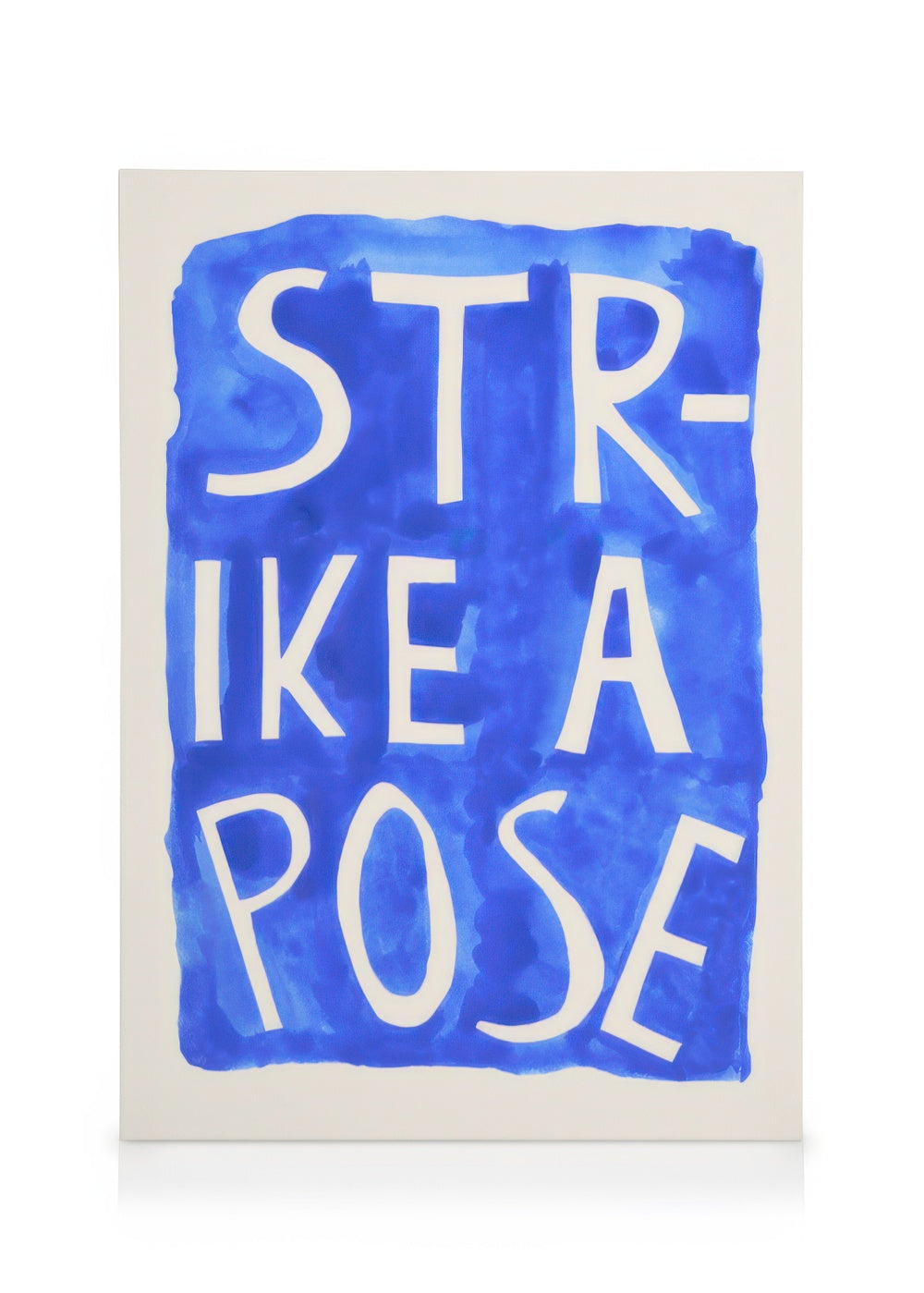 Strike a Pose Blue Canvas print