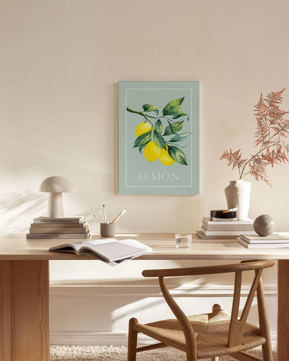 Vintage Lemons Canvas print