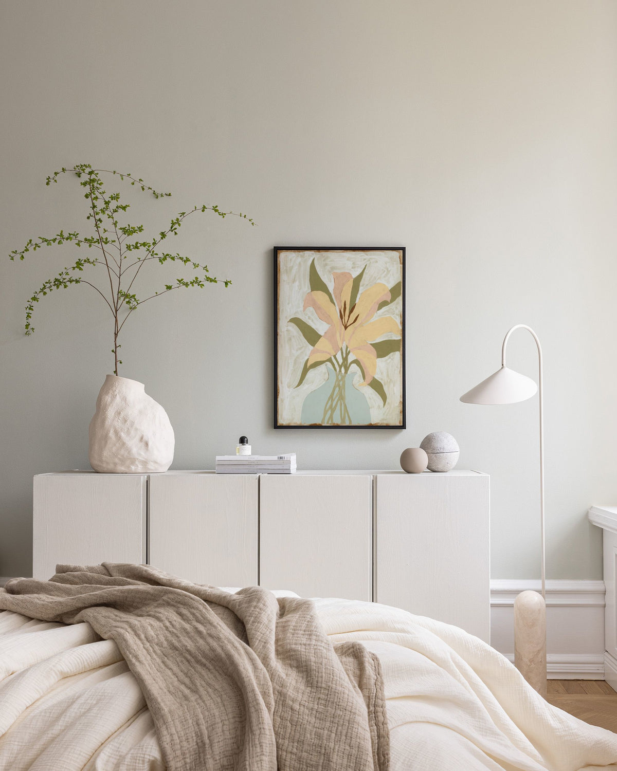Lily in Vase Canvas print