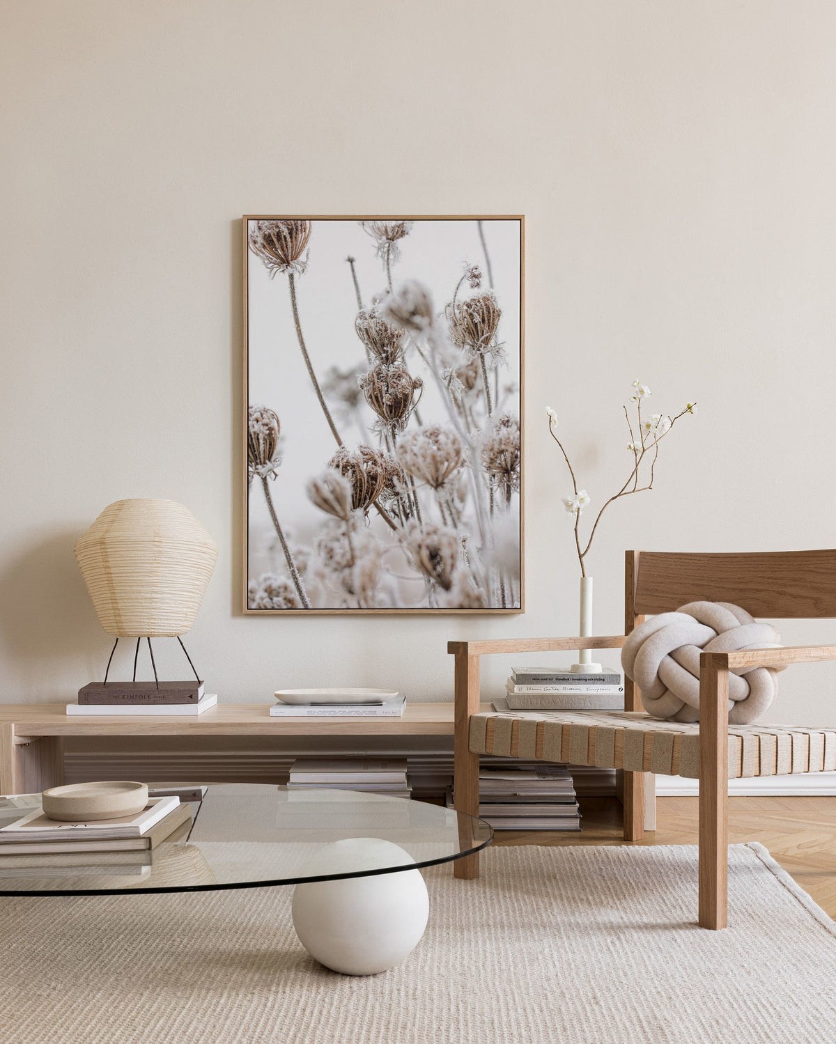 Frozen Floral Canvas print