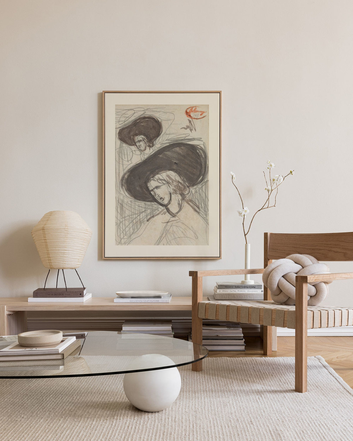 George Romney - Sketch Canvas print
