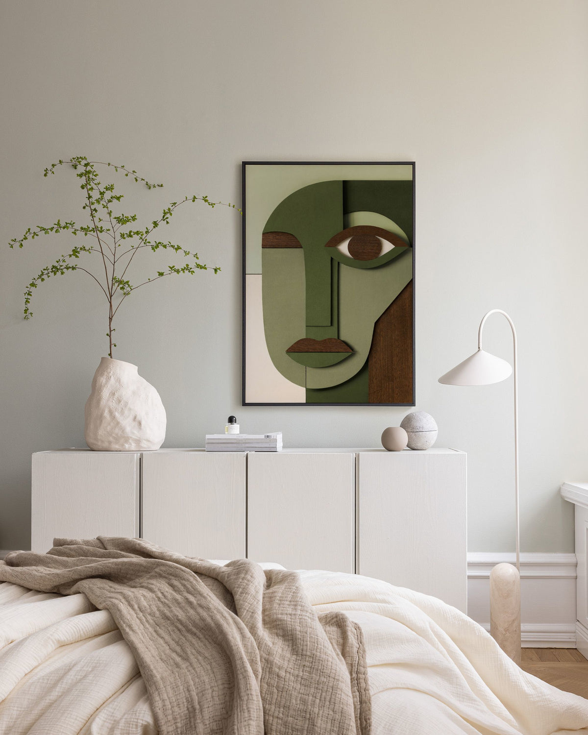 Abstract Face Canvas print