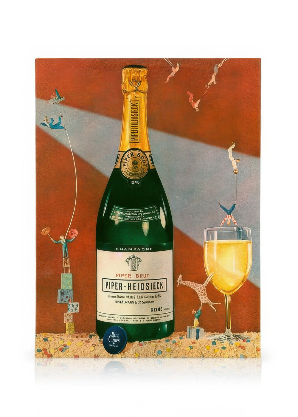 Vintage Champagne Canvas print