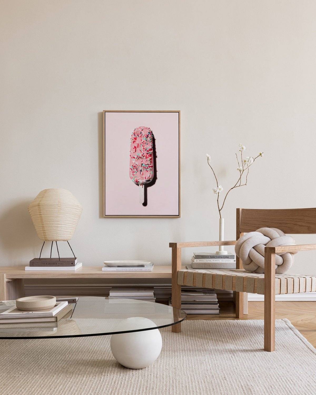 Pink Popsicle Canvas print