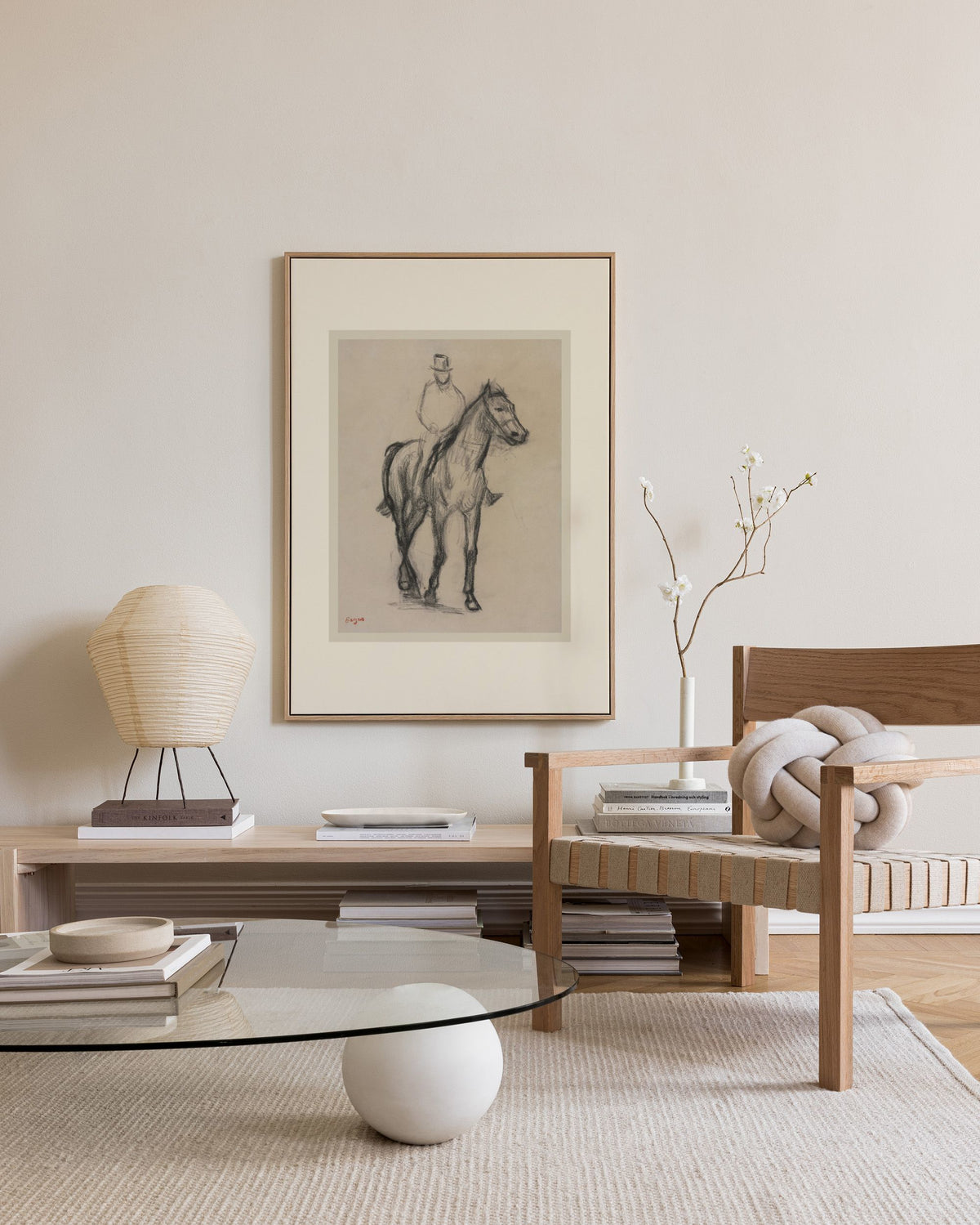 Edgar Degas - Horse and Rider Canvas print