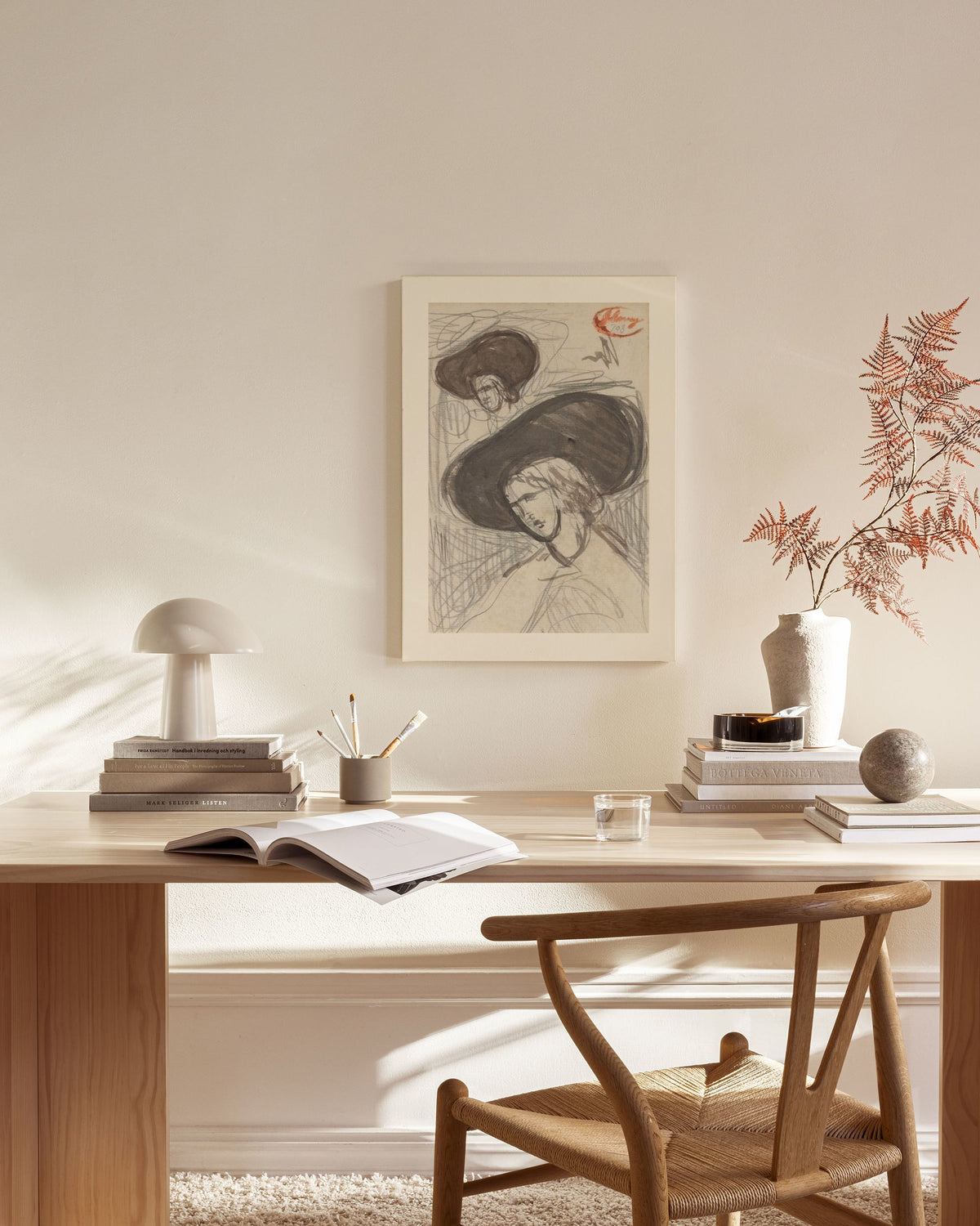 George Romney - Sketch Canvas print