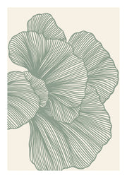 Abstract Green Lines No2 Print