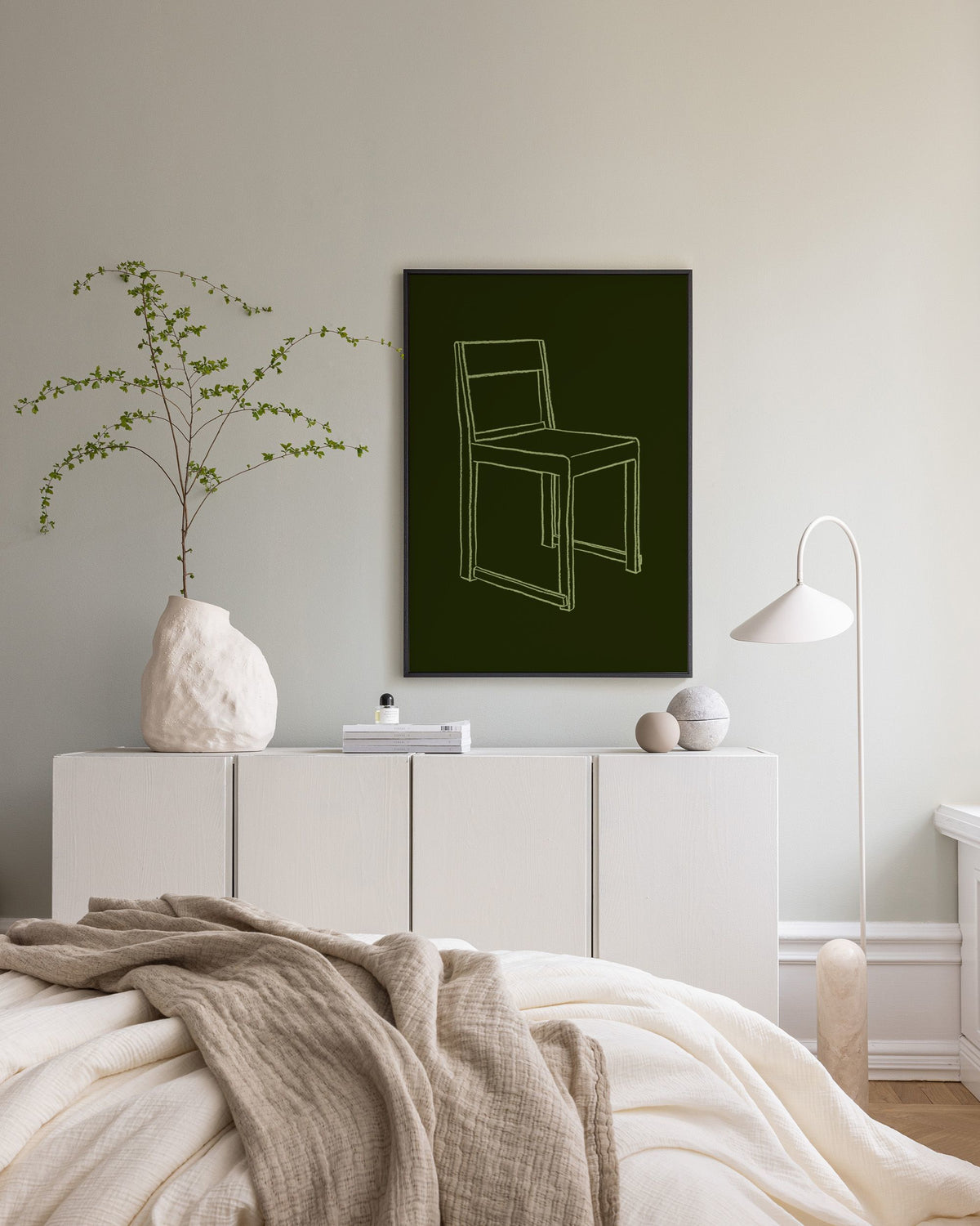 Chair Illustration Canvas print