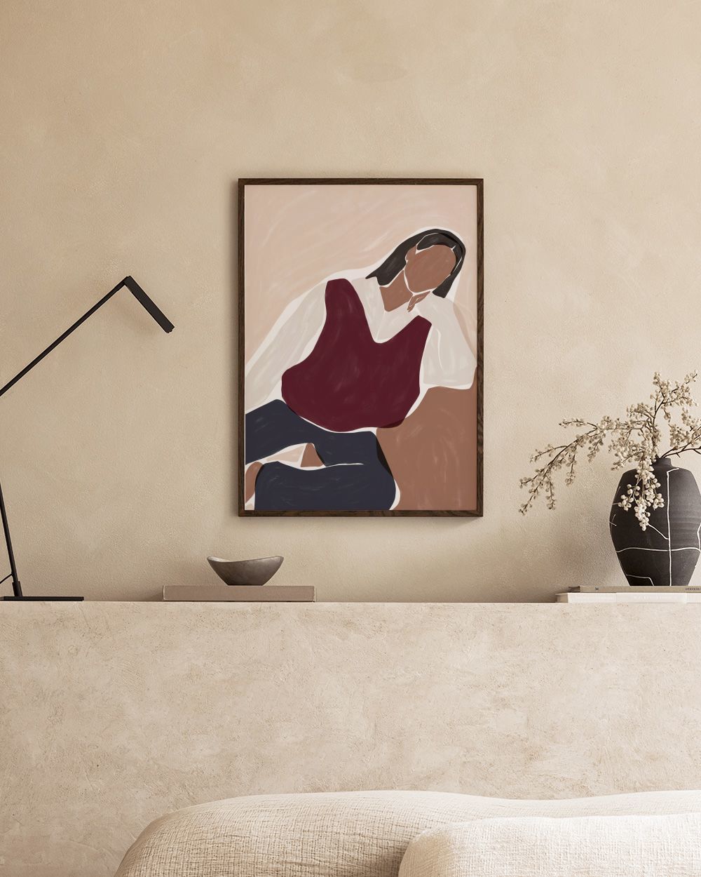 Ivy Green - Contemplating Illustration Print