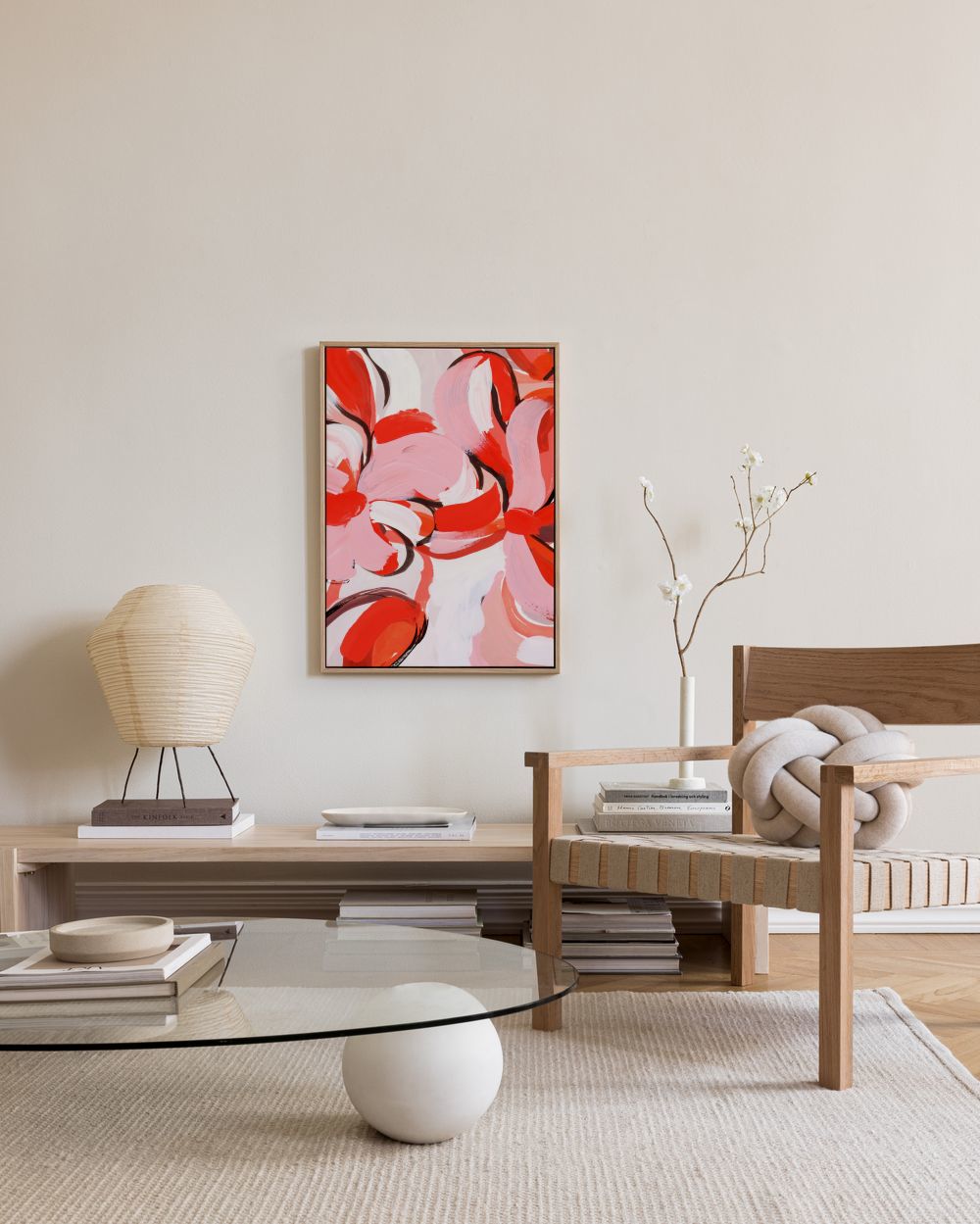 Red Abstract No2 Canvas print
