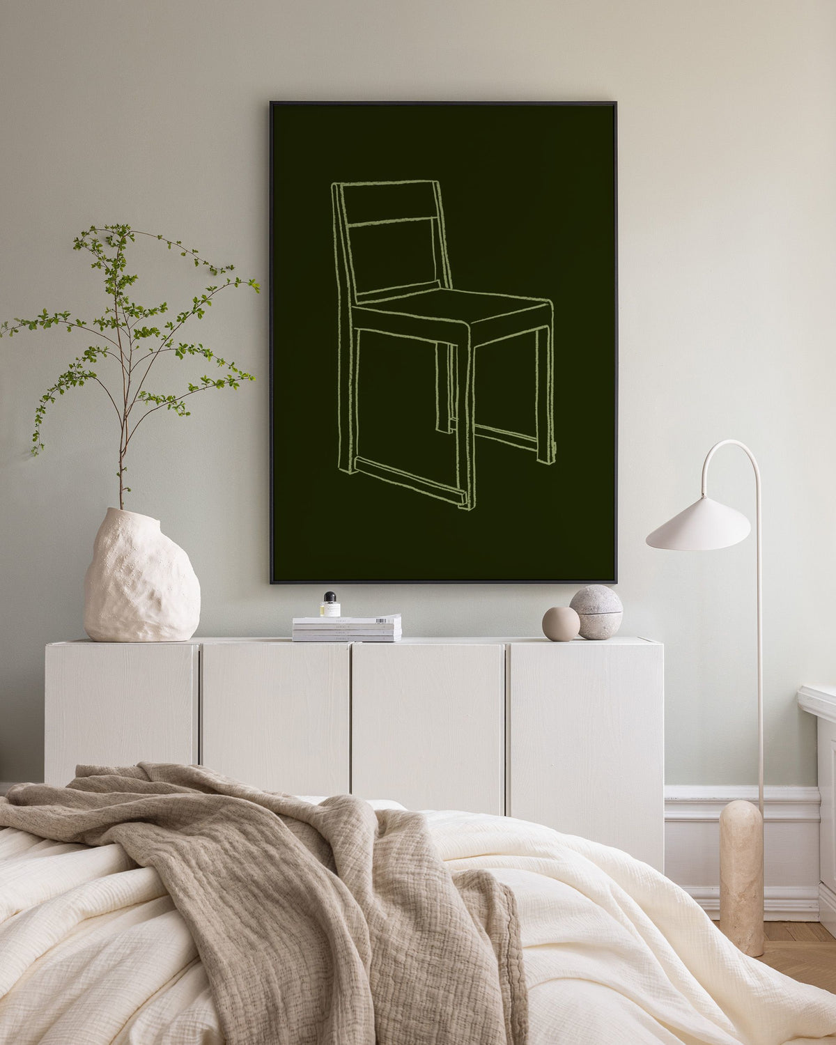 Chair Illustration Canvas print