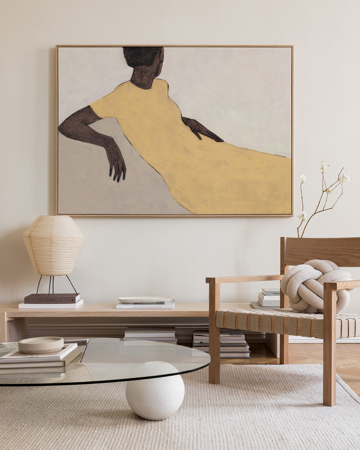 Yellow Dress Canvas print