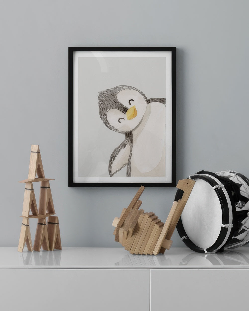 Playful Penguin Print