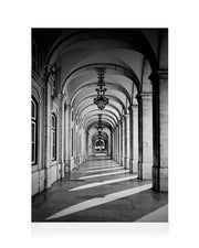 Arched Corridor Canvas print