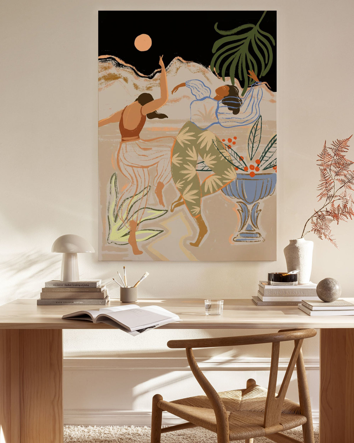 Arty Guava - Lay Hoon - Dancing Under The Moonlight Canvas print