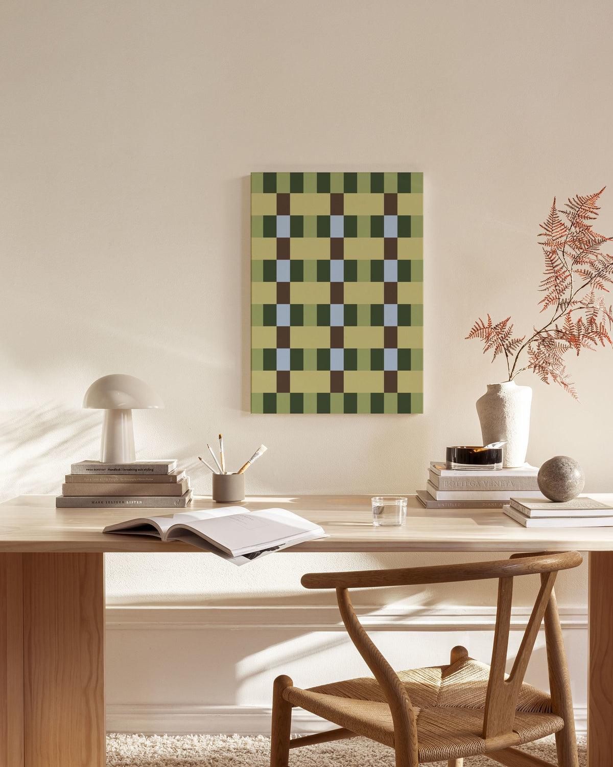 Green Pattern Canvas print