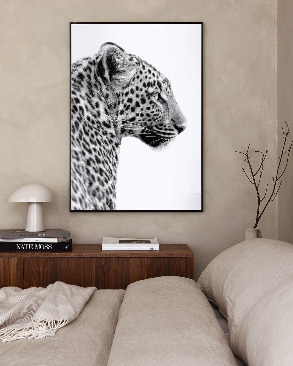 Leopard Profile Print