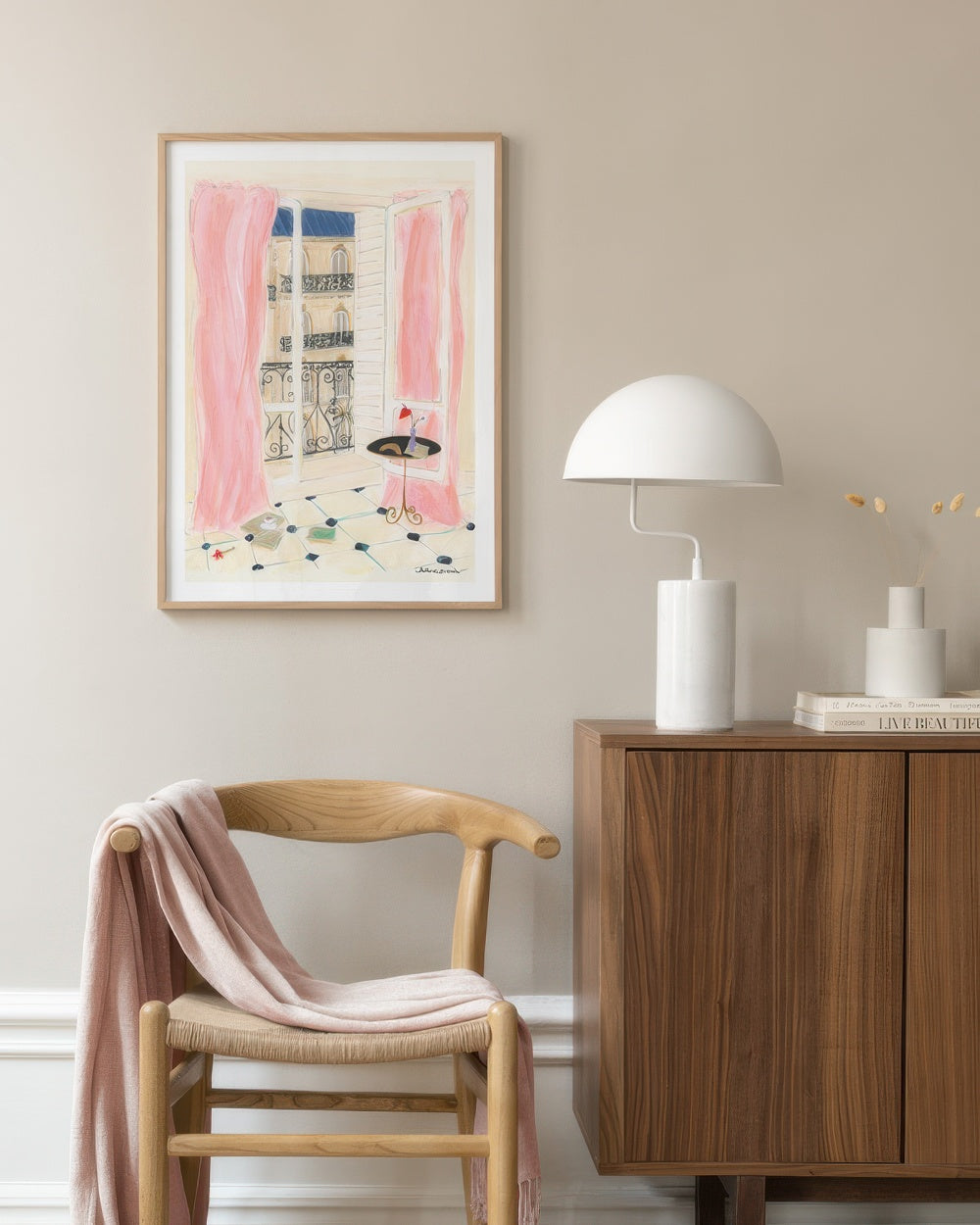 Katharina Puritscher - Croissant and Book Print