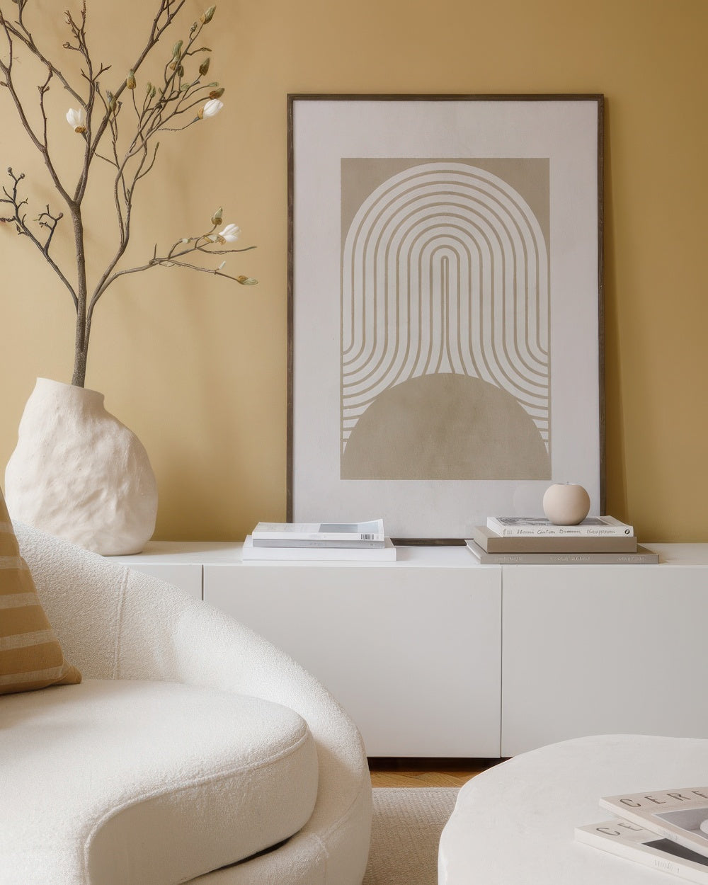 Graphic Shapes and Curves No2 Print