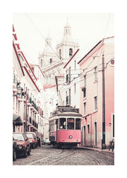 Pink Tram Print