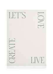 Let's Love Live Create Canvas print
