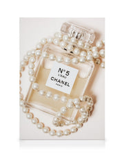 Chanel No5 In Pearls Canvas print
