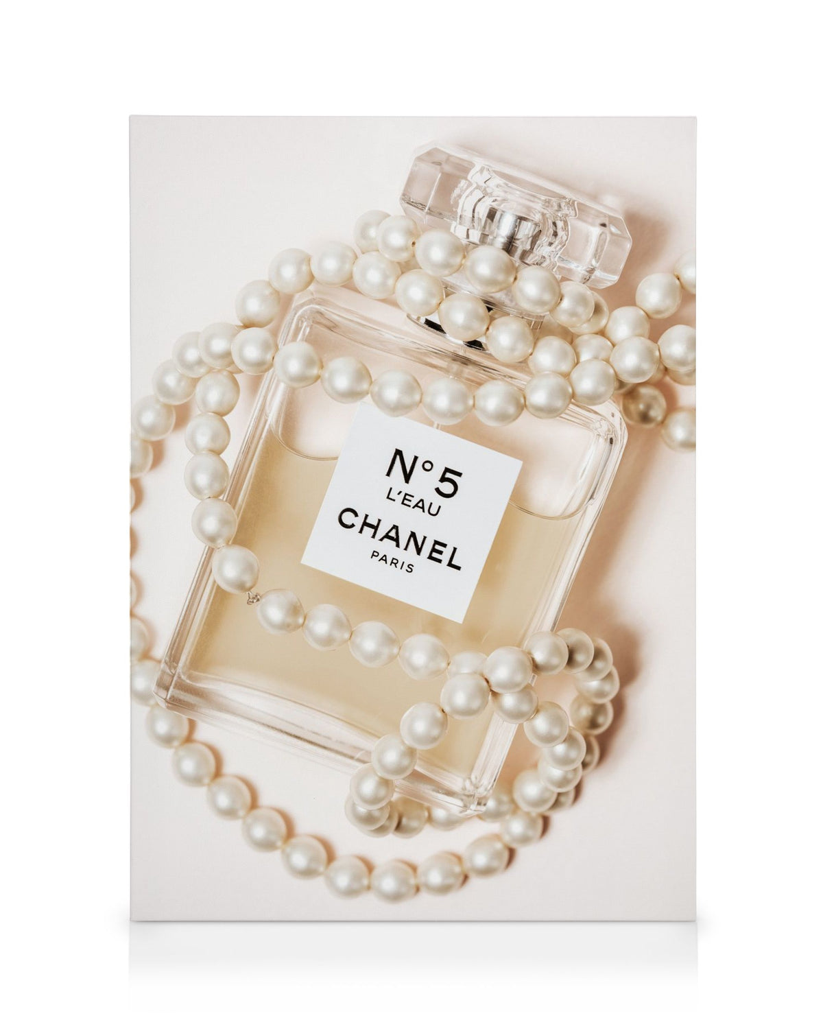 Chanel No5 In Pearls Canvas print