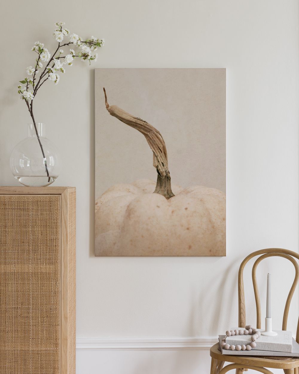 White Pumpkin Canvas print