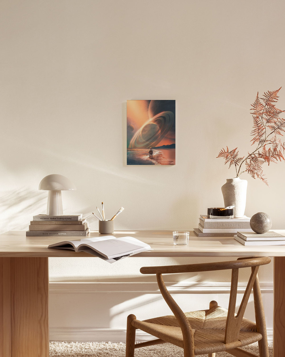 Planets In Sky Canvas print