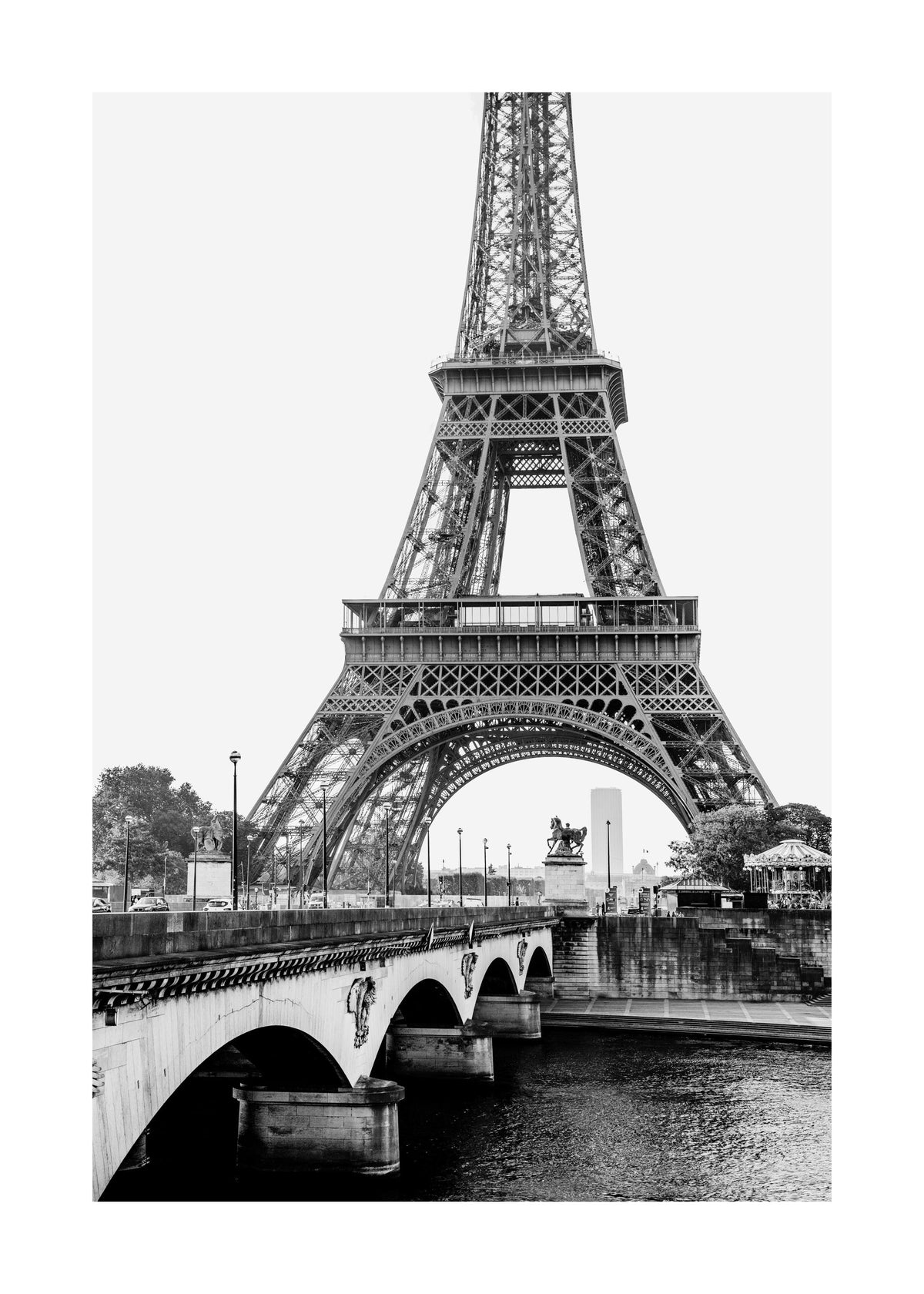 Eiffel Tower Jena Bridge Print