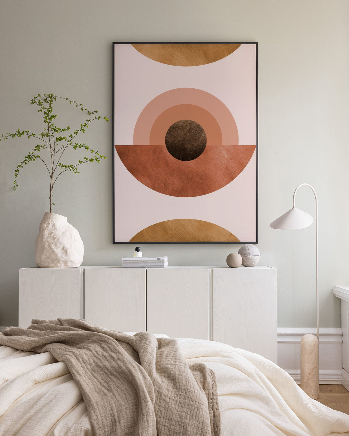 Abstract Terracotta Canvas print
