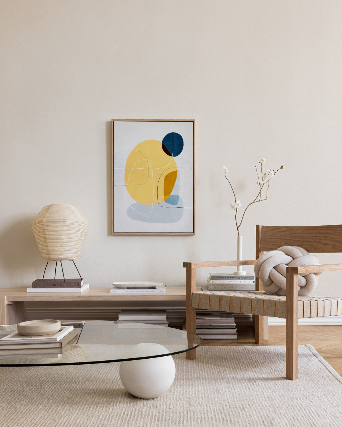 Contemporary Yellow No1 Canvas print
