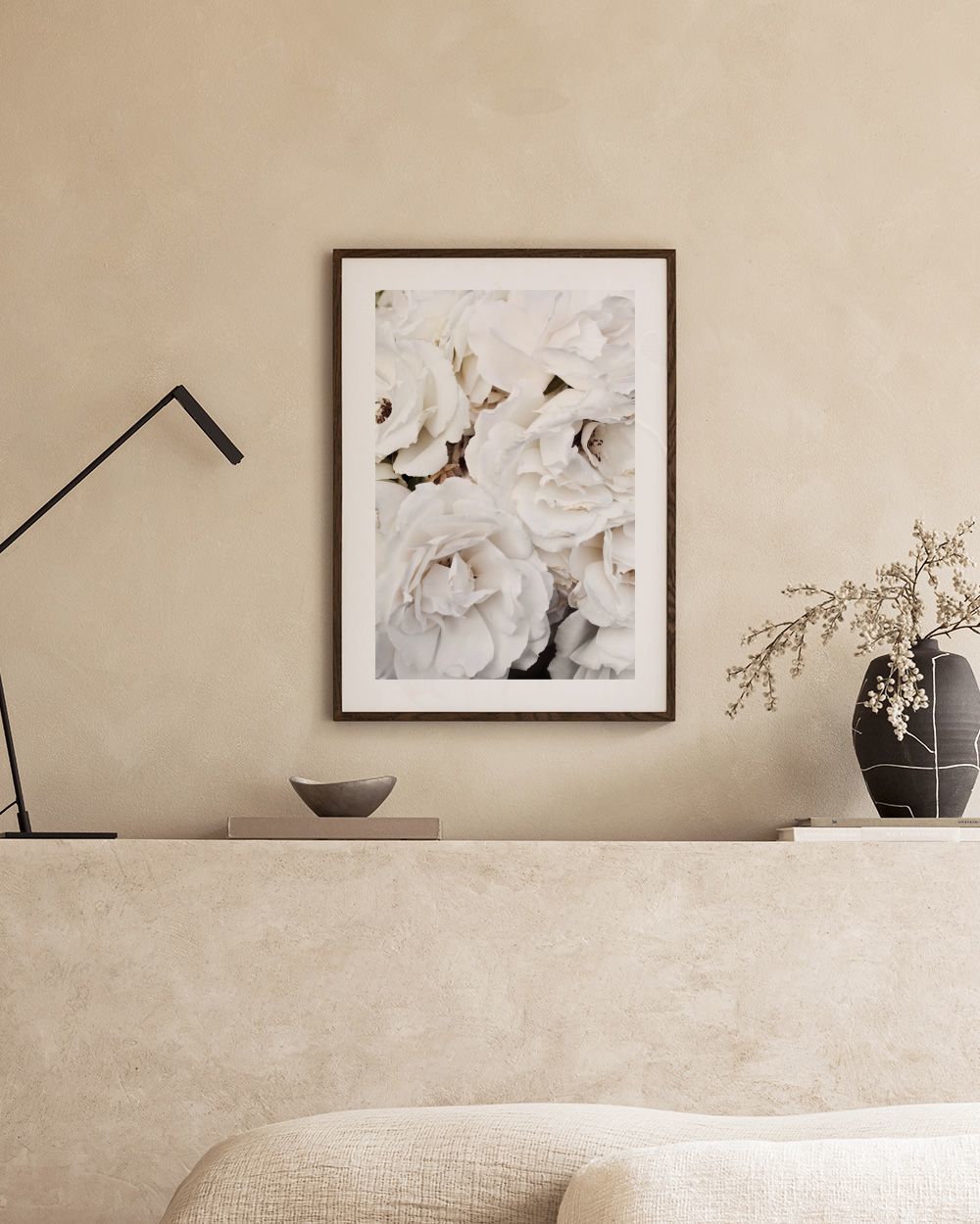 White Roses Print