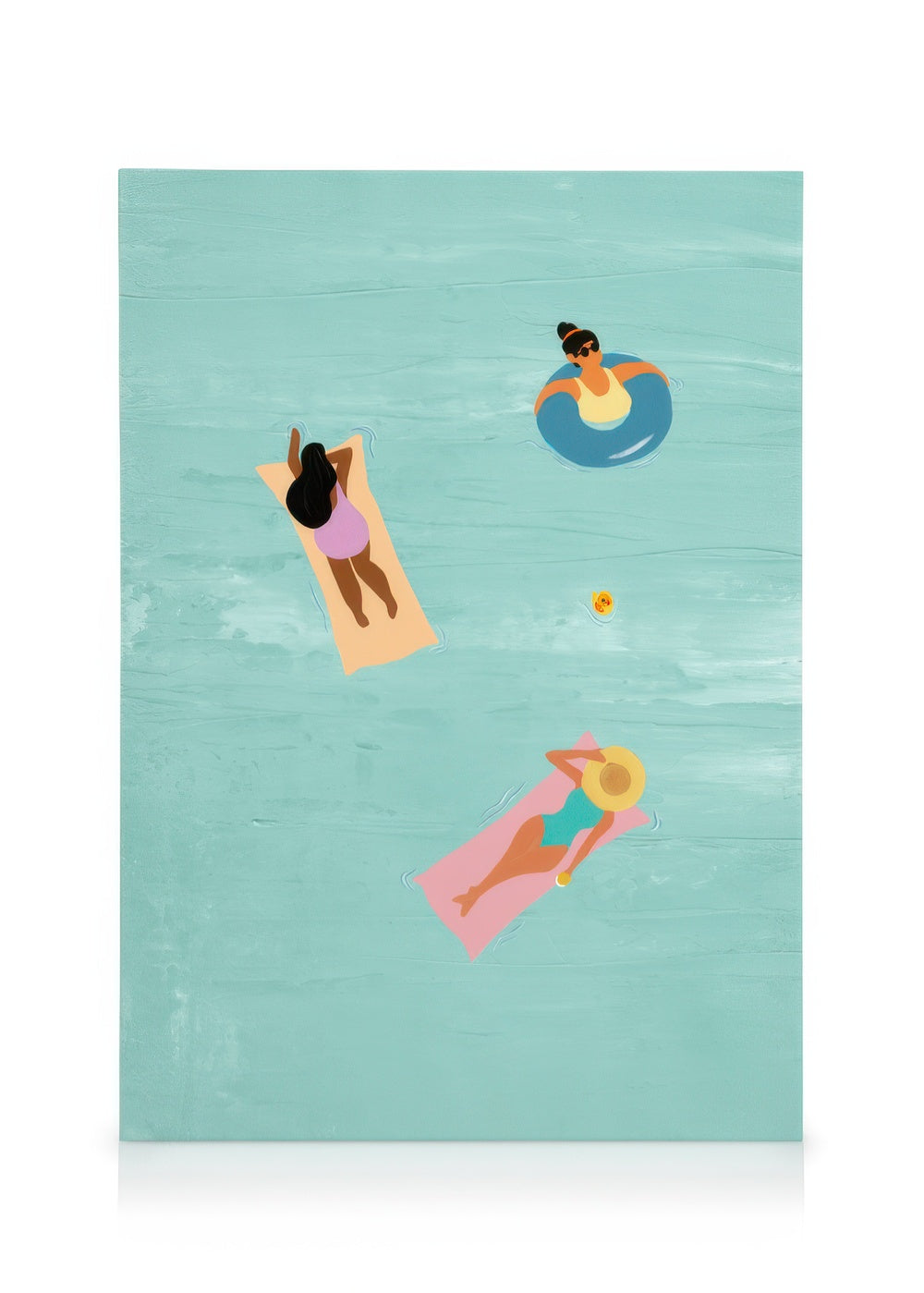 Female Bathing Canvas print
