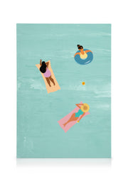 Female Bathing Canvas print